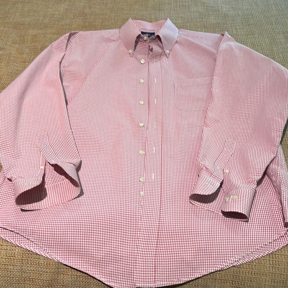 Brooks Brothers 346 brand long sleeve shirt size Large